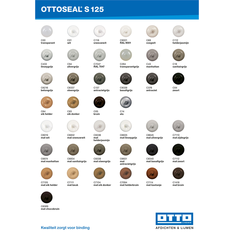 Ottoseal S125 C6831 Mat Antracietgrijs 310ml